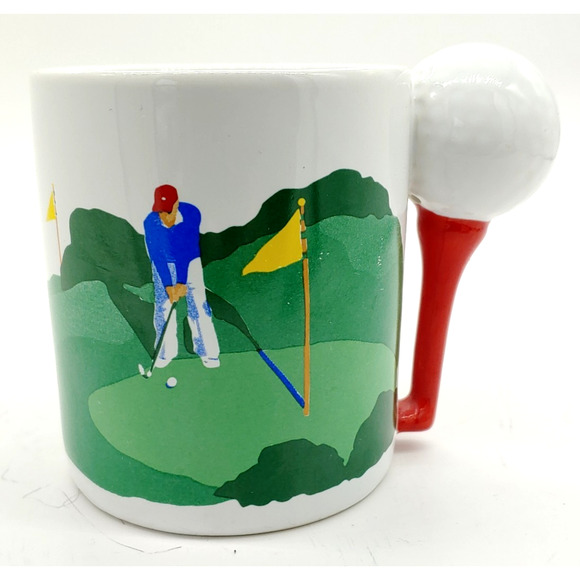 Golf Gift Set Hallmark Golf Mug with Golf Bag & Clubs Cocktail Set Barware 2 pc - Picture 12 of 16